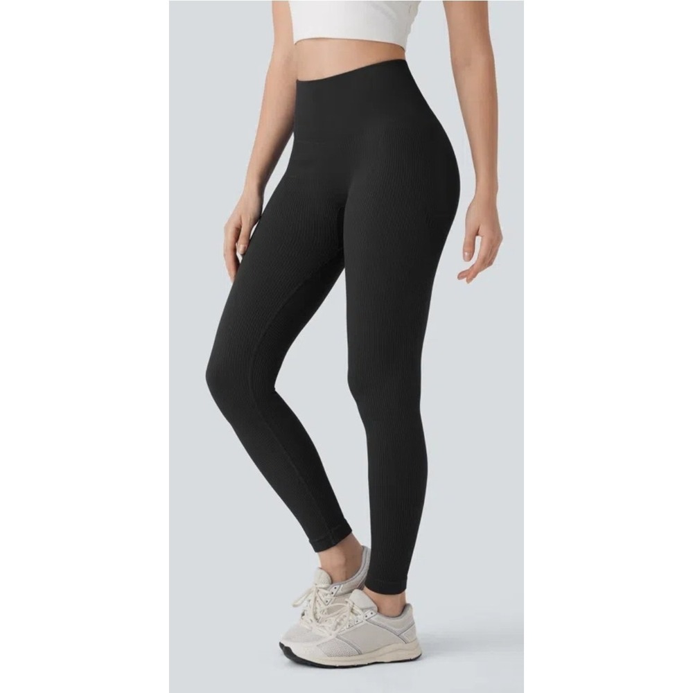Halara Seamless Flow High Waisted Tummy Control Butt Lifting 7/8 Leggings XL